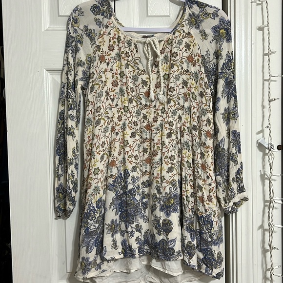 Free People Lucky Loosey Dress in Honeysuckle Combo SMALL - Picture 3 of 14